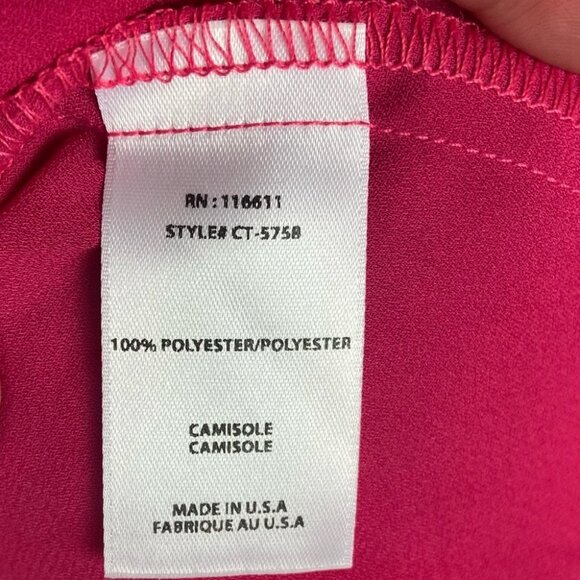 Anthropologie Amadi Tiered Ruffle Pink Cami Tank Size XS Layer Top Bohemian Boho - Picture 5 of 8